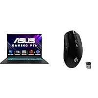 ASUS Gaming V16 Gaming Laptop,14th Gen Intel Core 5 210H+6GB RTX 4050,16GB RAM,512GB SSD with Logitech G304 Gaming Mouse, Wireless, 12000DPI Programmable