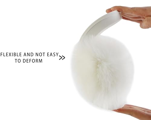 Image of Women's Faux Fur Slides, Open Toe Cute Fur Slippers, Indoor or Outdoor Comfortable Furry Slide Sandals With Fluffy Fur