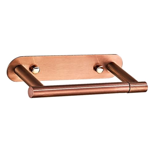 Gralara Portarrollos de Papel Higiénico, Dispensador de Rollos de Papel Higiénico, Duradero, Fácil Instalación, Estante de Almacenamiento Montado en La Pared, Oro rosa Gralara Portarrollos de Papel Higiénico, Dispensador de Rollos de Papel Higiénico, Duradero, Fácil Instalación, Estante de Almacenamiento Montado en La Pared, Oro rosa