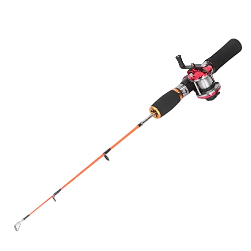 Canne à pêche sur glace compacte 56 cm avec moulinet prêt à pêcher