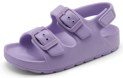 Image of INMINPIN Toddler Boys Girls Buckle Sandals Comfort Open Toe Sandal with Adjustable Back Strap