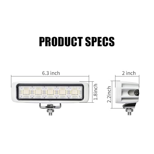 Éclairage LED bateau étanche anti-brouillard pour pont 12V