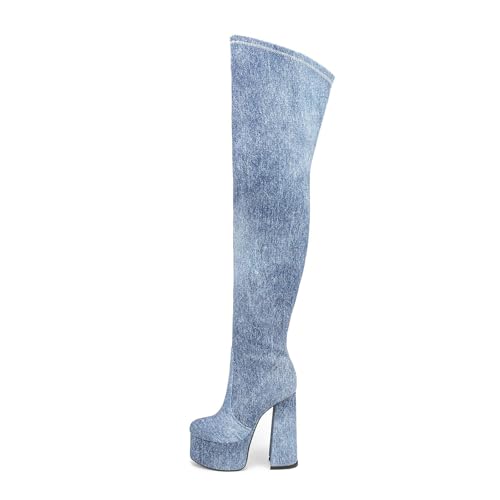 Cuissardes pour femme talons hauts stretch finis les glissements avec ces bottes bout rond