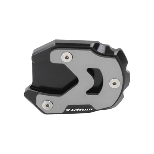 tänder-Verbreiterung Motorrad-Seitenständer-Pad Für Suzuki V-Strom 1050 DL1050XT 1000XT GSX-S750 1000S/1000F GSR750 Ständerfuß-Seitenständer-Verlängerung(Titan)