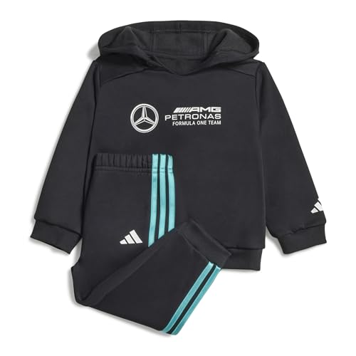 Listado de Ropa de deporte para Bebé los más recomendados. 48 adidas Mercedes-AMG Petronas Formula One - Conjunto de pantalones deportivos para bebé, color negro y blanco