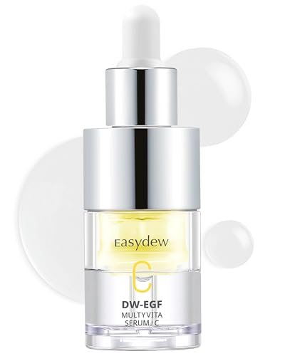 EASYDEW Multi Vita C Serum - Korean Facial Serum for Uneven Skin Tone & Dull Skin with Vitamin C, EGF Peptide, Niacinamide - Prevent-Oxidation Skin Vitality & Radiance Complexion, 0.47 fl.oz.