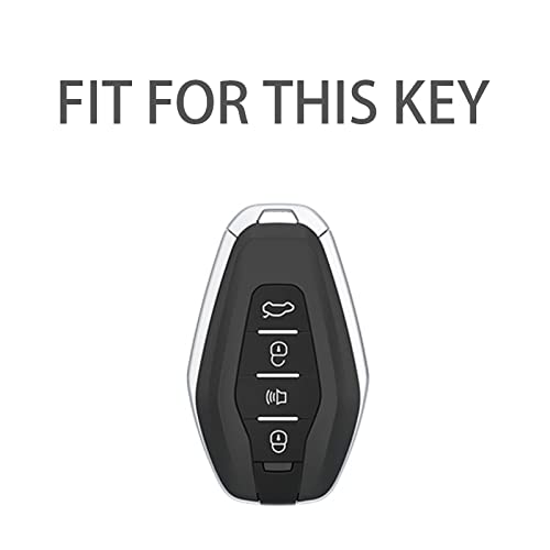 YHSMK 4 Buttons TPU Soft Car Remote Key Case Cover Shell, for Chery Jetour X70 X90 X95 Plus Car-Styling Accessories