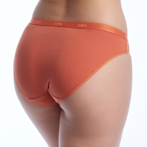 Dim Culotte Femme Les Pockets Coton x3 | Lot de Slips Multicolores | Confort Coton & Élasthanne | Ceinture Douce | Style Quotidien