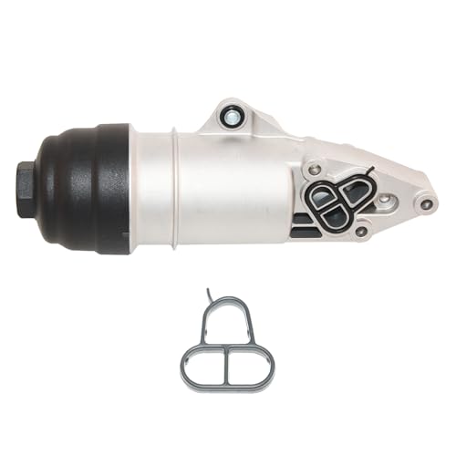 XUNUOPARTS 3.0L Aluminum Oil Cooler Filter Housing Compatible with 2006-2008 Audi A4 2006-2011 Audi A6 2009-2017 Audi Q5 Replace# 06E115405A 06E115405C 06E115405K