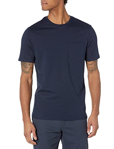 Image of Amazon Essentials Men's Short-Sleeve Crewneck Pocket T-Shirts, Pack of 2