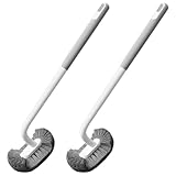 Beaupretty 2pcs Long Handle Toilet Bowl Brush Set Soft Bristles for Cleaning Durable Design for Home Commercial Use for Bathroom Toilet Maintenance