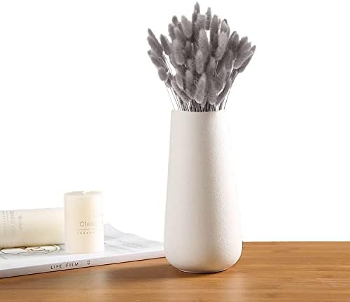 JKDHJK 50 Sticks Pampas Grass Dried Flowers No Odor Never Wither Dried Flowers Bouquet Boho Decor Extra Fluffy Decorative Home Accessories (Gray-black)