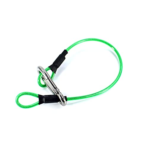 Cordão de suporte de fita de cintura para fita Gaffers, clipe de mosquetão de aço, corda para pendur