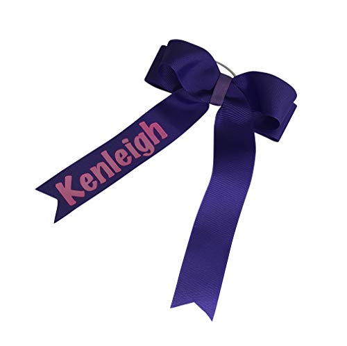 Customized Hair Bow, Name Clip Or Ponytail, Black And Gold, Volleyball, Cheer, Dance And More #TOP4