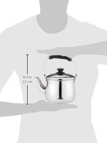 Miniatura 3 de Wakato Trading H-1992 - Hervidor de agua, plateado, 8.1 x 5.7 x 8.7 pulgadas (8.071 x 5.709 x 8.661in), boca ancha, 0.4 galones (1.5 L), compatible