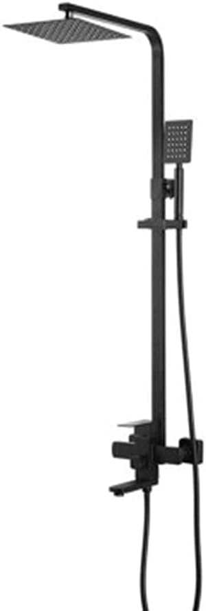 Hand Shower BlackPaint304StainlessSteelShowerSetBathroomThreeBlockMulti-functionSquareShowerCreativityadjustable
