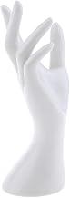 KESOTO Schaufenster Dekohand Präsentationshand Schmuckhand Schmuckhalter Hand (weiblich, 21.5cm) als Ring, Armband, Handschuhe Display Halter Hand - Weiß