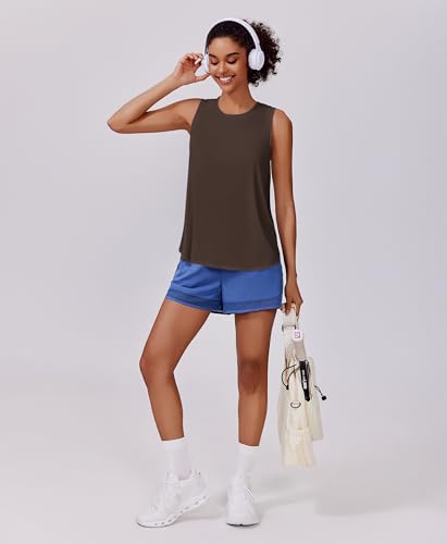 Image of PINSPARK Workout Tank Tops Woman Ice Silk UPF 50+ Athletic Yoga Shirts