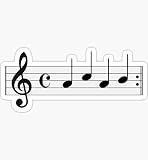 Treble Clef ACAB - Sticker Graphic - Auto, Wall, Laptop, Cell, Truck Sticker for Windows, Cars, Trucks