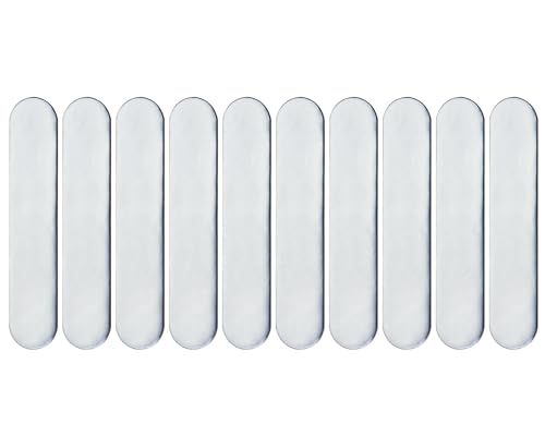 ONLYKXY 10pcs Self-adhesive Lead Sheet Add Weight Adjustment Reusable Weighted Lead Tape Strips Control Balance Training Accessories for Club Putter Tennis Racket Badminton Paddle