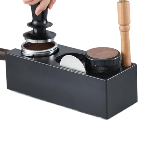 Station de Tassage - Support Porte-Filtre Anti-Derapant | Porte-Tamper Organisateur | Pour Comptoir Cuisine Bar Boutique Apparte