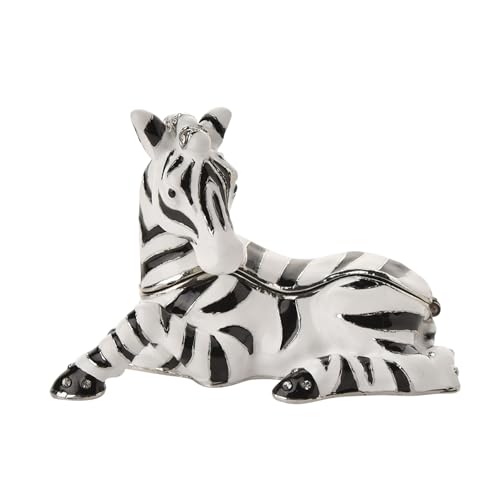 Treasured Trinkets Widdop Stratton Boîte à bijoux – Motif zèbre – Organiseur de rangement pour bijoux – Cadeau parfait pour maman, elle, fête des mères, anniversaire, un être cher