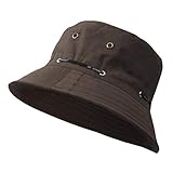 Bokeley Unisex Sun Hat, Outdoor Sun Hat Travel Casual Pot Bucket Hat Summer UV Protection Sun Caps (Coffee)