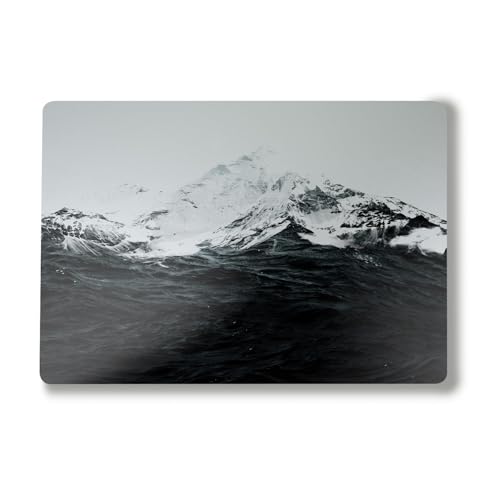 Image of Laptop Skin Compatible with Surface Laptop 7 15 inch (2024) - Mountain Waves - Premium 3M Vinyl Protective Wrap Decal Cover - Easy to Apply | Crafted in The USA by MightySkins