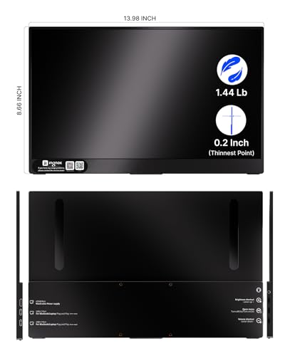 Image of Ingnok 15.6 inch FHD 1080P Portable Monitor & Monitor Smart Cover