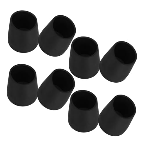 TOBBOMEY ゴム製松葉杖パッド 滑り止め設計 耐久性のあるゴム製 杖交換用チップ 椅子脚プロテクター 用途 シャワーチェア ウォーキングスティック用 8個入り