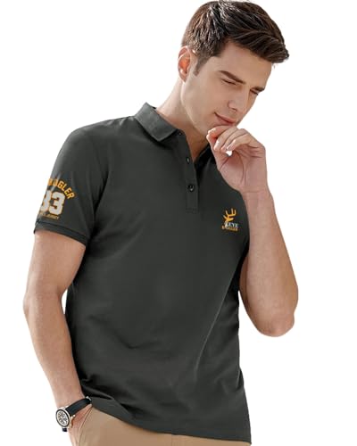 Image of Noble Monk Men's Cotton Blend Regular Fit Polo T-Shirt