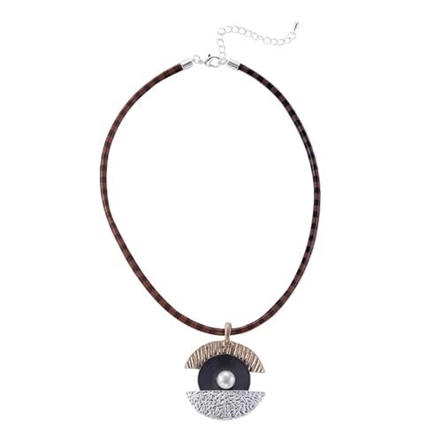 Chaîne hommes et femmes imitation pearl semicircle bijoux rétro chic