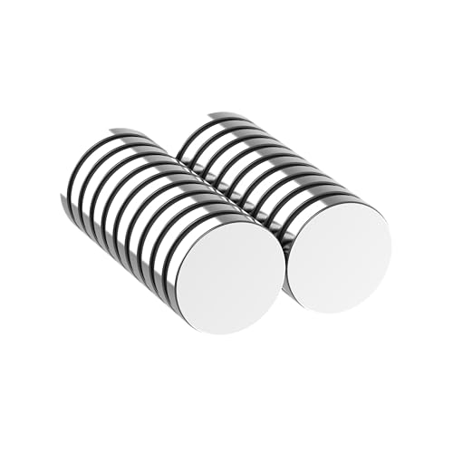 Strong Neodymium Disc Magnet, 3/4" D x 1/8" H - 20 Pack, Powerful N42 Rare Earth Magnets Decorative Round Fridge Magnets,Small Refrigerator Magnet for Whiteboard,Locker,DIY Building Scientific by Liftsun - Used condition - US$21.41