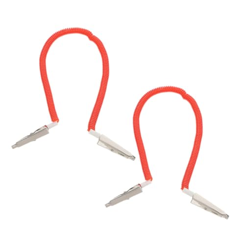 ABOOFAN 2pcs Reusable Napkin Holder Clips Bib Chain Bib Holder for Adults Napkin Chain Dental Clips