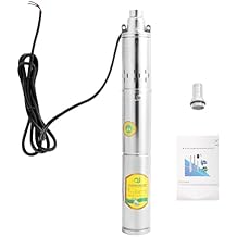Dc24v Solar Water Pump Deep Well 370W, 2850rpm Stainless Steel Screw Steel Submersible Pump Kit For Irrigation, Landscaping, Cleaning, Construction