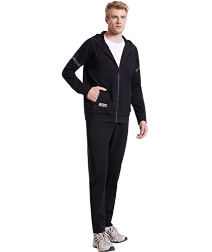 Image of L'MONTE Men's Imported Full Zip Hoodie Tracksuits 2 Piece Jogging Suits Casual Sports Sweatsuits Track Suits Set