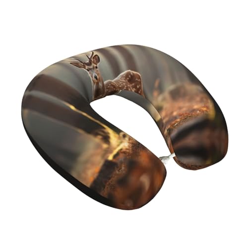Almohada de viaje de espuma viscoelástica negra miniatura 2
