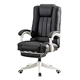 Adaptabilité optimale : cette chaise de bureau polyvalente s'adapte facilement à vos besoins avec un siège réglable en hauteur de 8 cm, un dossier inclinable à 145° et un repose-pieds intégré. Le vérin à gaz à 4 positions assure des transitions douces et sûres entre la position assise et inclinée, ce qui le rend parfait pour de longues heures de travail ou de détente. Profitez du confort et du soutien comme jamais auparavant.