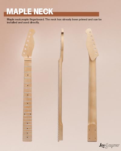 leo jaymz diy tl style electric guitar kitsspray-painted mahogany bodymaple neck including all components tl carnival red