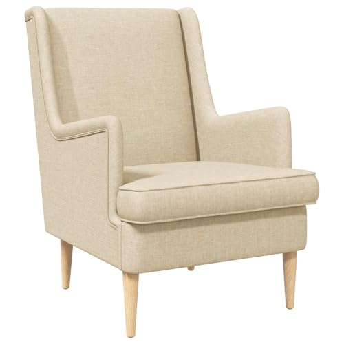 Fauteuil design crème avec assise douce et durable style chic