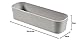 CURVER Schubladen Organizer schmal lang 23 x 8 x 5 cm aus Kunststoff Aufbewahrungsbox grau für Schreibtisch Kommode Küche