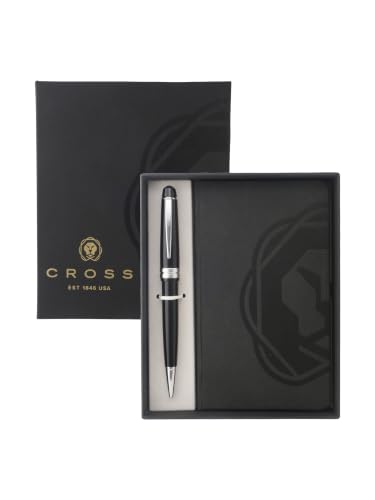 Image of Cross Gift Set | Bailey Light Black BP With A6 Notebook Black | Premium Pen Gift Sets