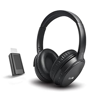 Kabellose Kopfhörer für Fernseher, Skyaudio Funkkopfhörer kabellos mit 2.4GHz Transmitter, für TV/Tablet/PC/Laptop, bis…