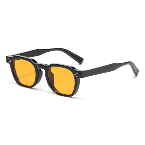 Image of Gleyemor Stylish Retro Sunglasses for Men Women Fashion Vintage Square Sunglasses UV400 Protection Shades