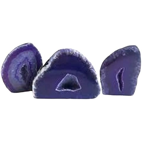 Marcopolo Gems Purple Agate Geodes, Agate Geodes Purple, Genuine Brazilian Agate Geode for Home Decor Cover