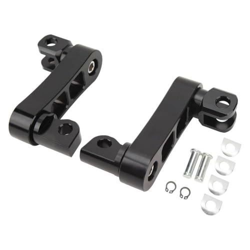 Extension de repose-pied moto réglable noire contre le manque d'espace