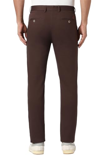 Image of Peter England Men's Regular Fit Mid Rise Pants