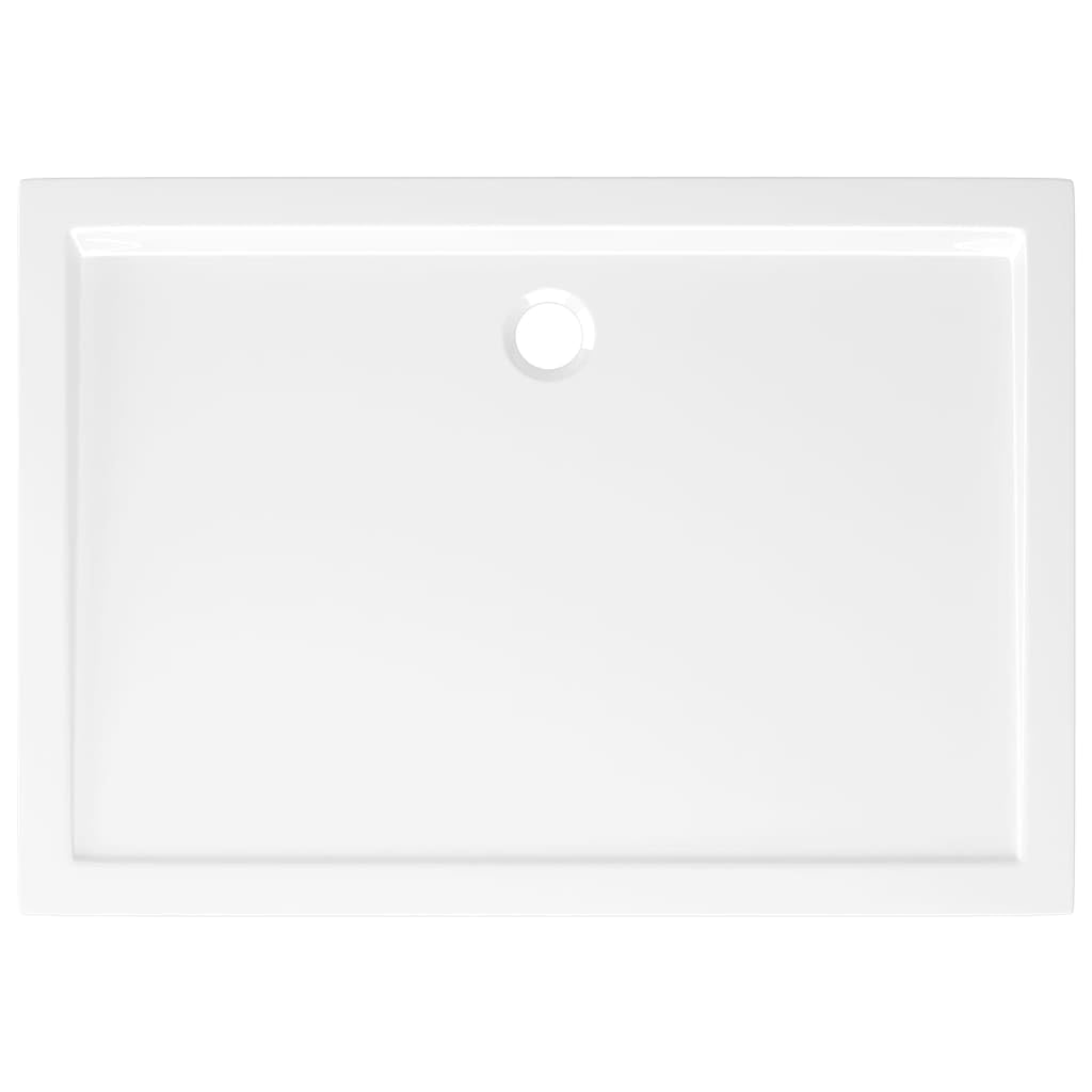 Plato de ducha base de ducha ducha plato de ducha baño casa interior rectangular ABS 80 x 110 cm blanco 02_0001953