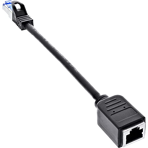 InLine 76501X Cat.6A S/FTP RJ45 Verlängerungskabel Schwarz