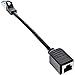 Produktbild InLine® Patchkabel Verlängerung, RJ45 Protektor, S/FTP (PiMf), Cat.6A, halogenfrei, Kupfer, schwarz, 0,2m